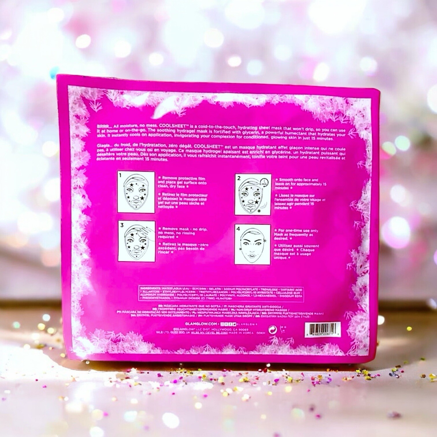 Glamglow Coolsheet No-Drip Hydrating Sheet Mask Brand New In Package