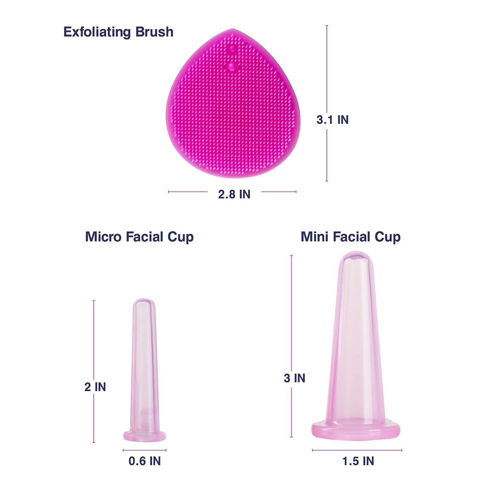 Set de Terapia de Taza de Vacío para Masaje con Ventosa Facial NEW