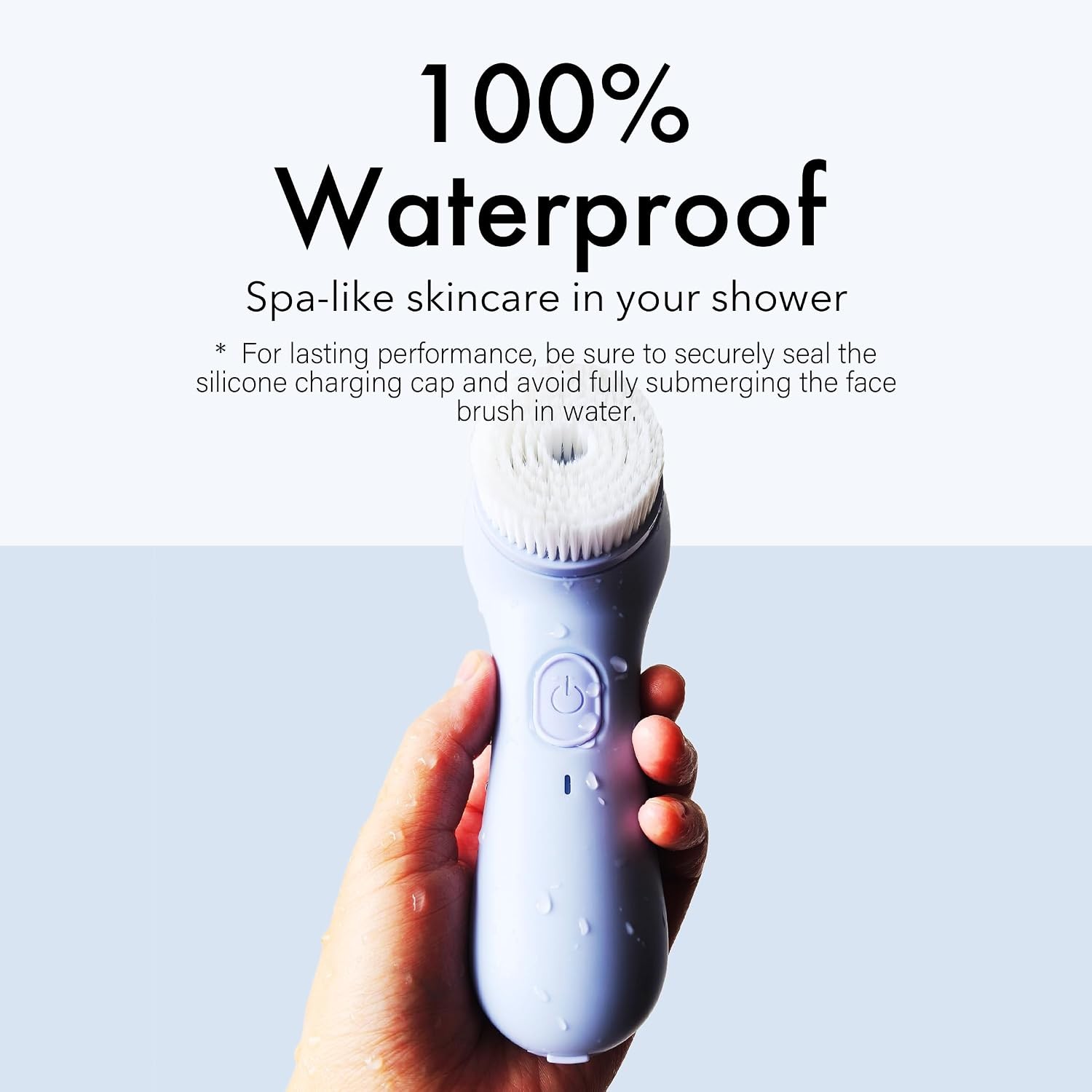 Electric Facial Cleansing Brush Rechargeable Waterproof Face Scrubber for Women