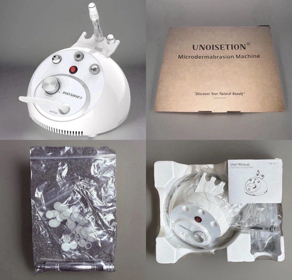 UNOISETION 2 in 1 Pro Blackhead Vacuum Pore Cleaner Facial Machine White