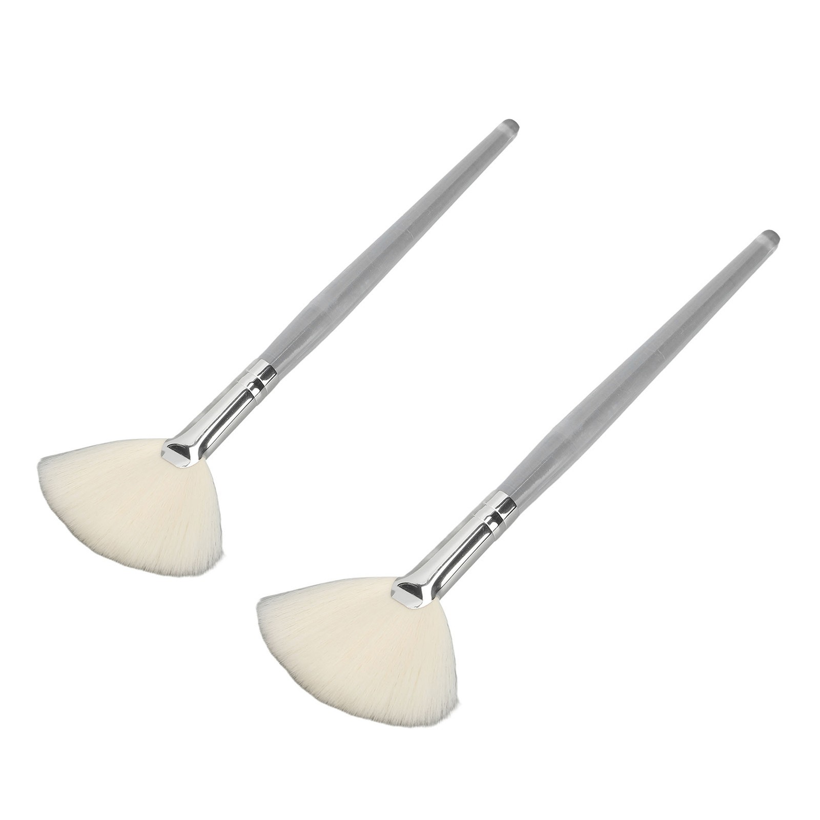 2-2pcs Facial Fan Brush For Gentle Foam Lathering Cleansing