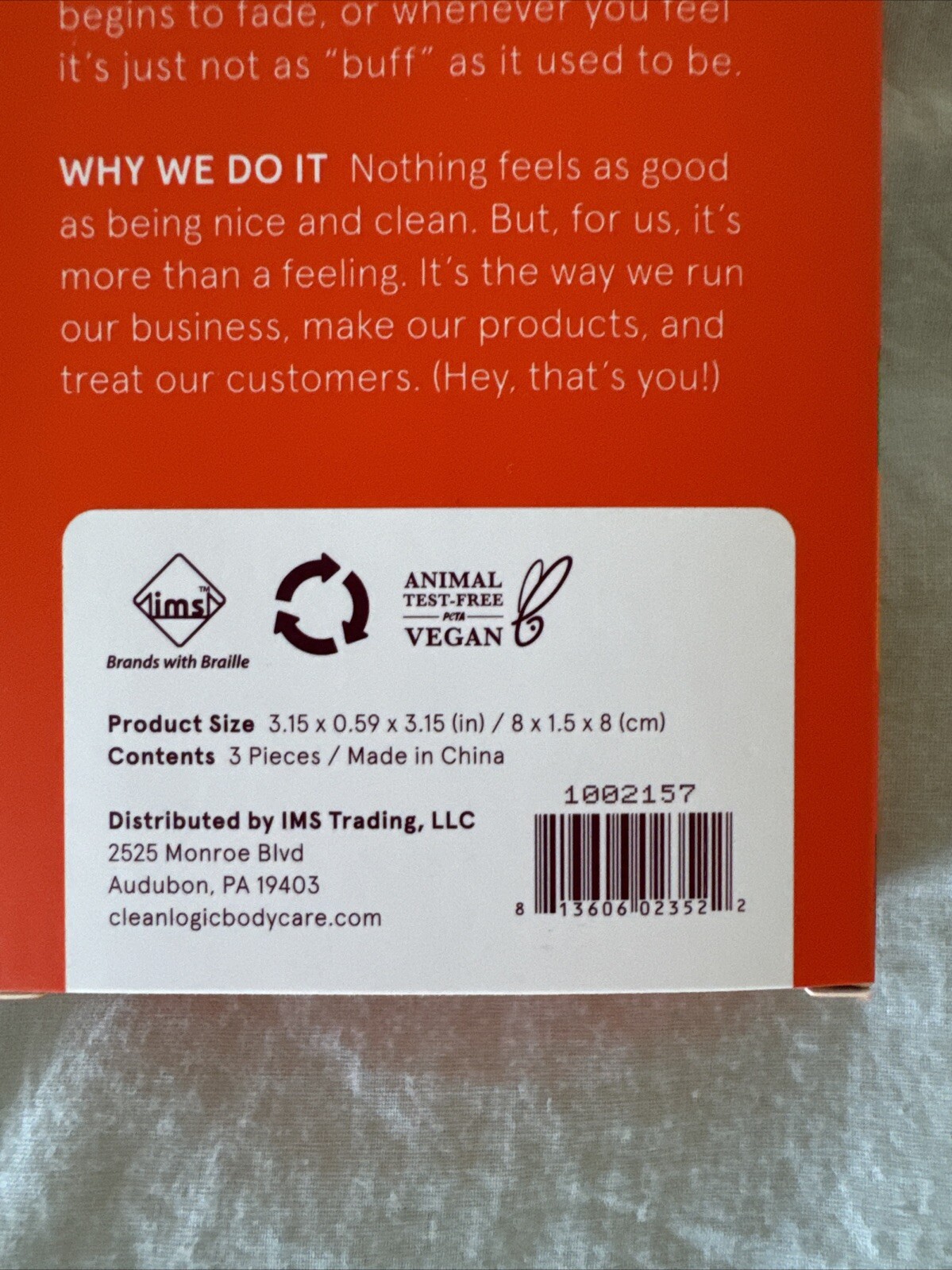 Cleanlogic Bath and Body Sensitive Skin Dual-Texture Facial Buffers, 3 Ea
