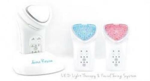 LED Light Therapy & Facial Toning Device Microcurrent Red & Blue Light Galvanic