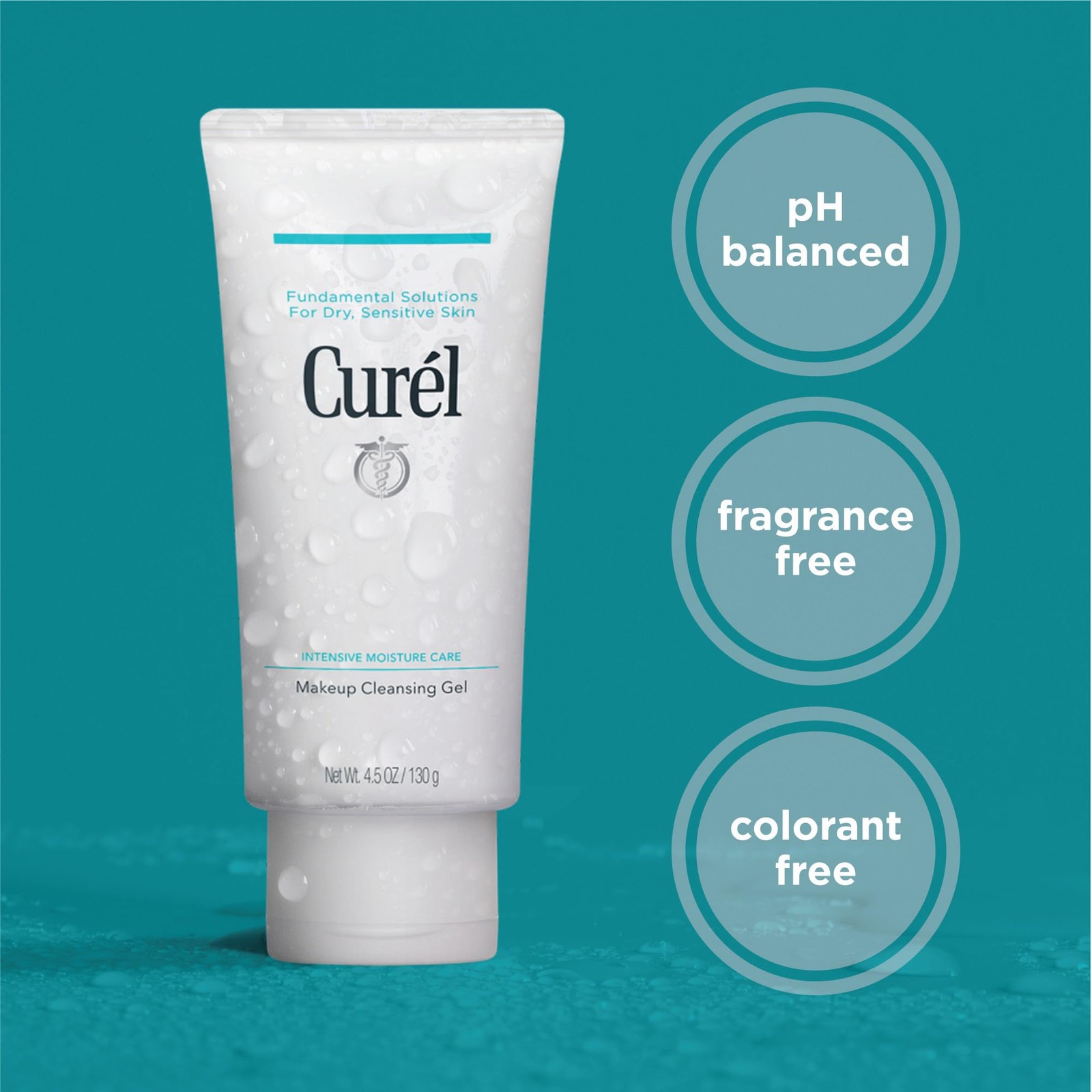 Curel Japanese Skin Care Makeup Cleansing Gel, 4.5 Ounce (Pack of 1), White
