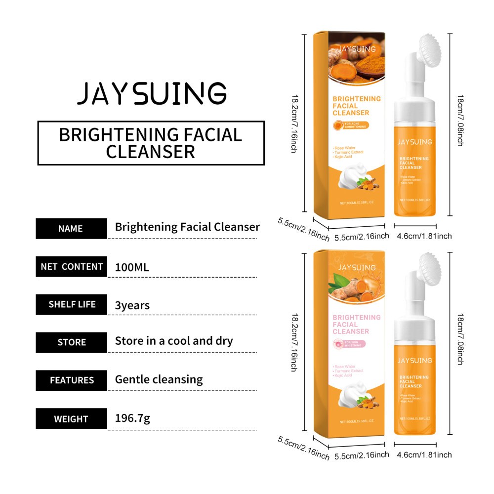 Turmeric Cleansing Mousse ntle Cleansing Facial Skin Pores