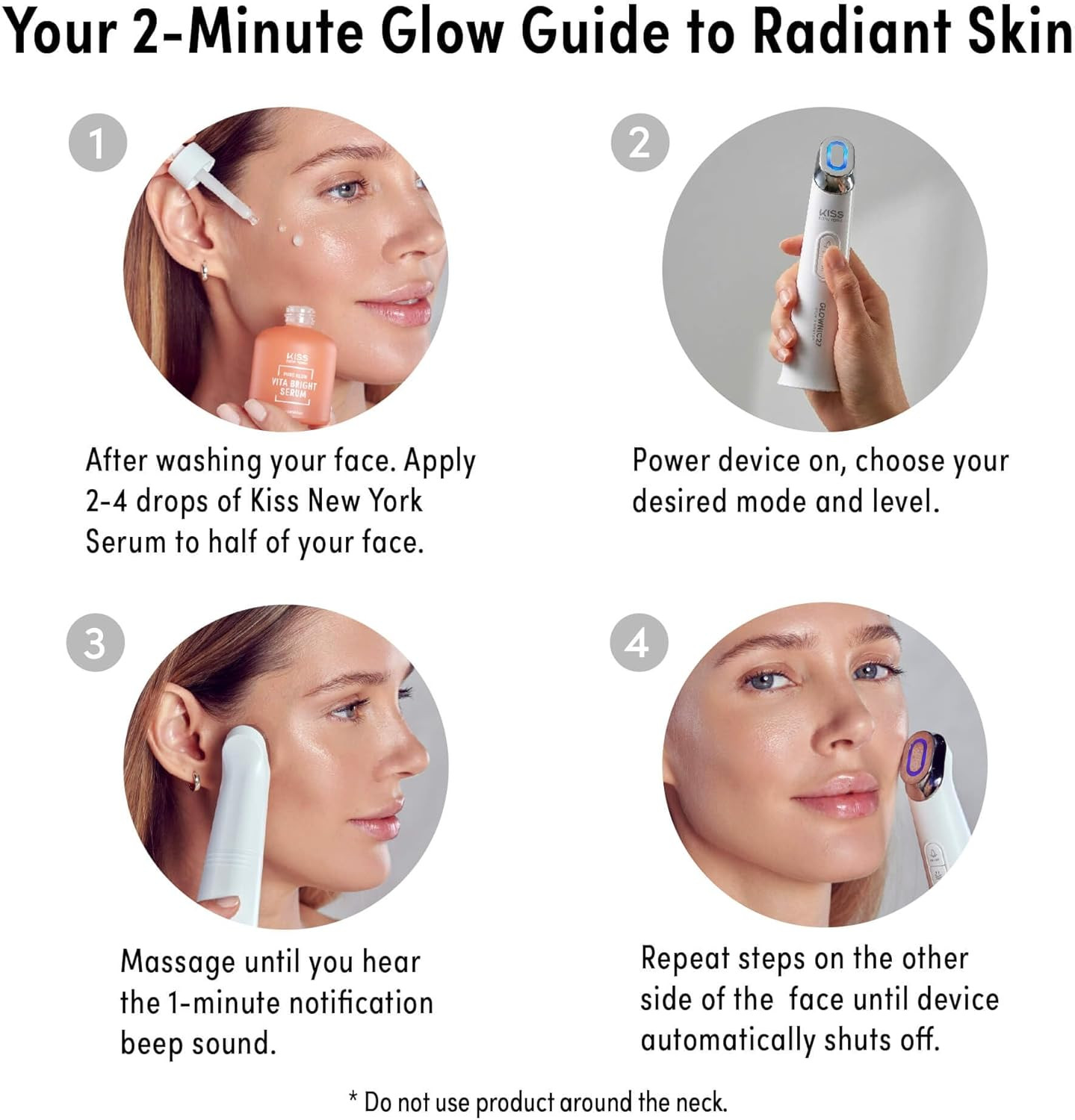 GLOWNIC27 Facial Beauty Device, Microcurrent Glass Glow Skin Booster for Enhanci