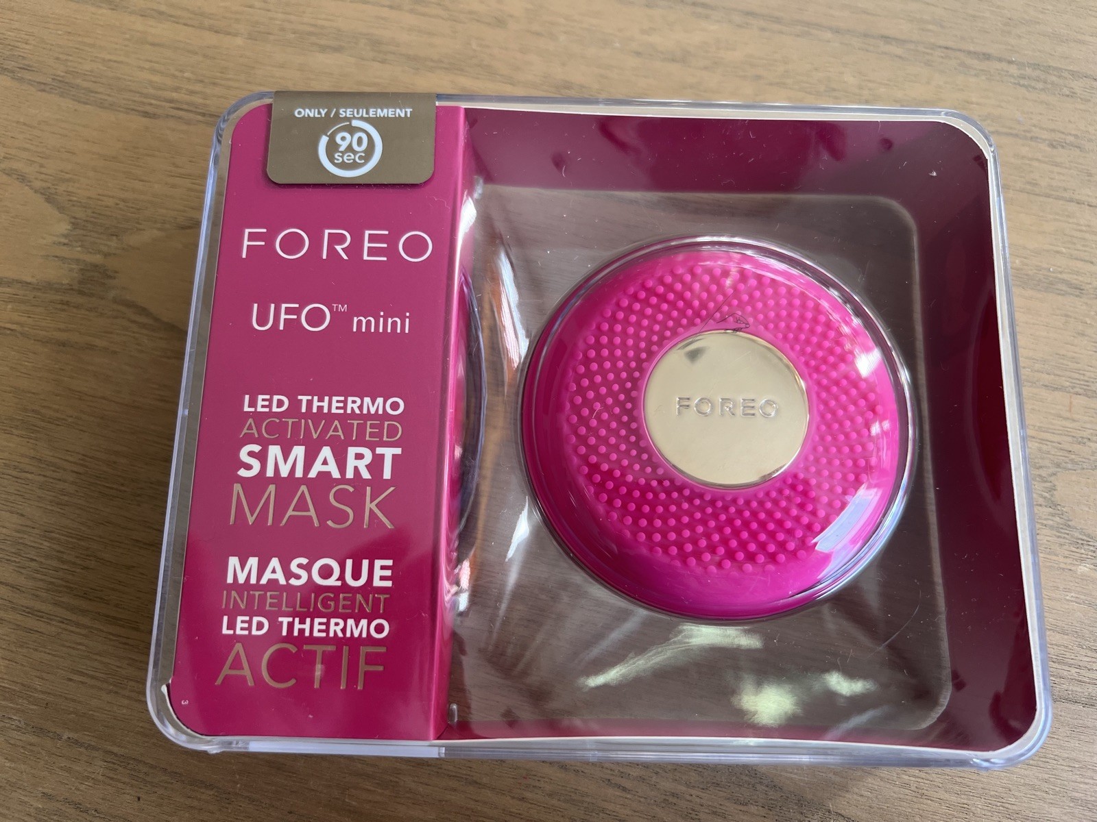 FOREO UFO mini Smart Mask Treatment Device Hot Pink LED Heat Therapy smart