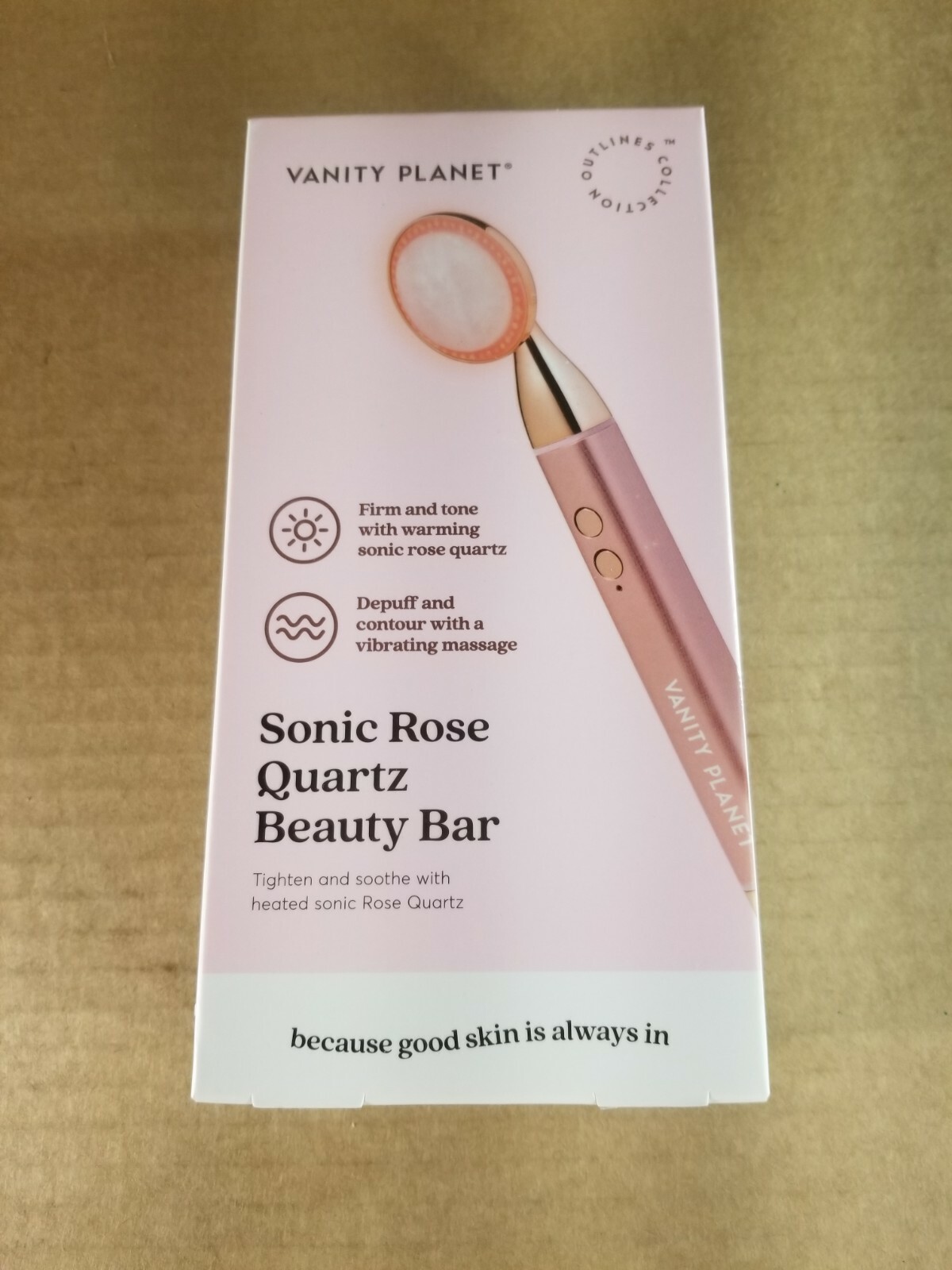 Vanity Planet Sonic Rose Quartz Beauty Bar LED Wand