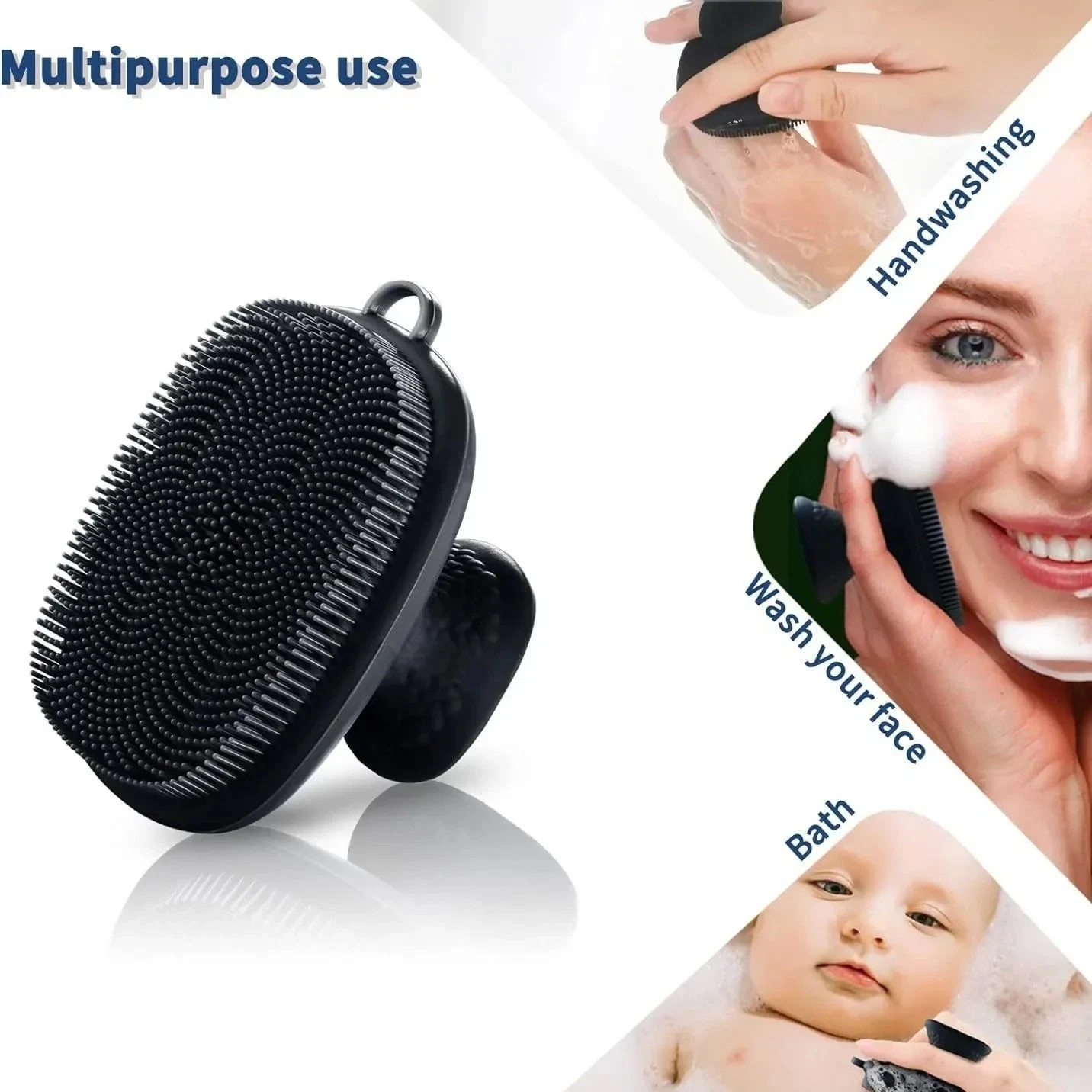 Silicone Face Scrubber for Men and Women Facial Cleansing Brush