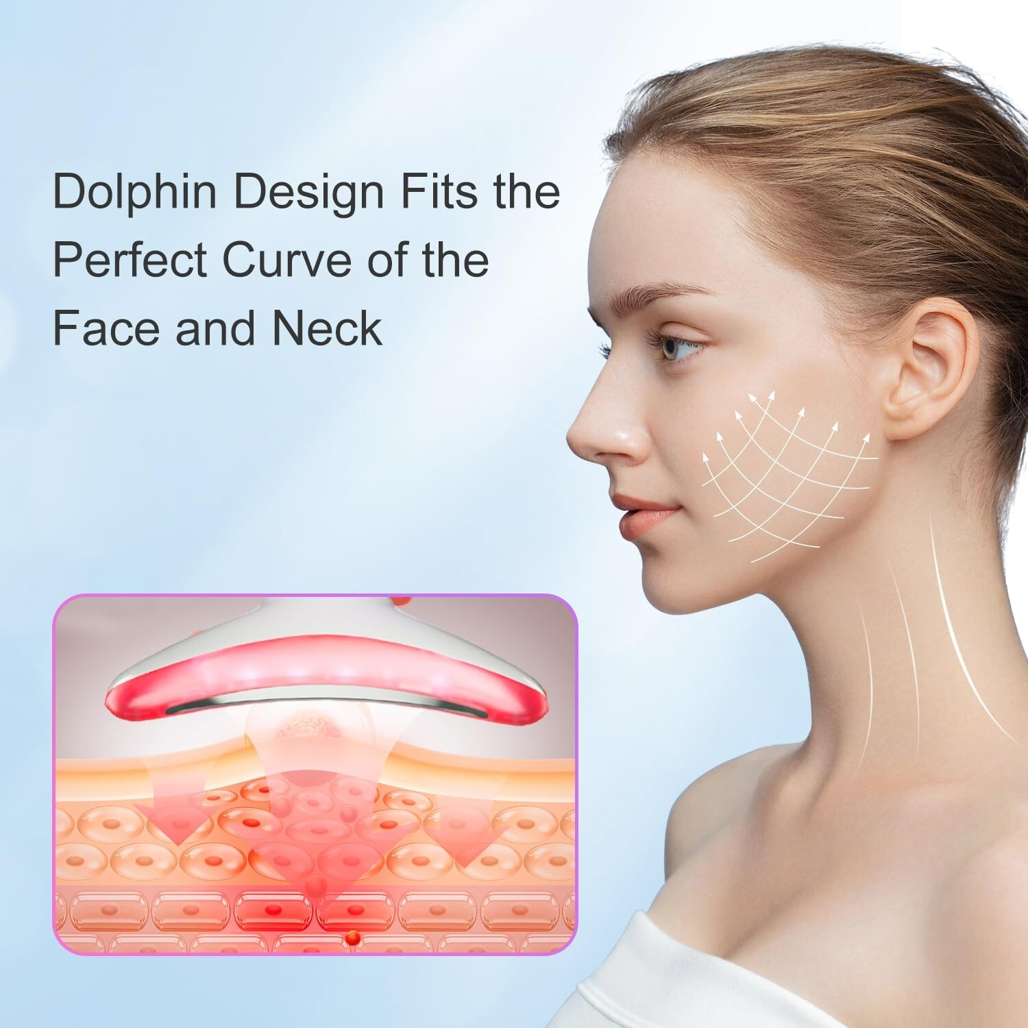 3 in 1 Facial Massager, Electric Neck & Face Beauty Device Portable Skin Care