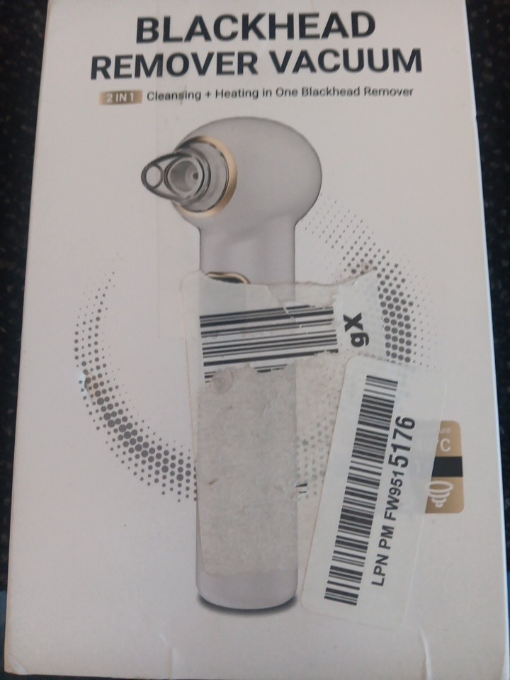 L30 Blackhead Remover Vacuum 3 Level Suction 5 Heads USB Rechargeable NIB