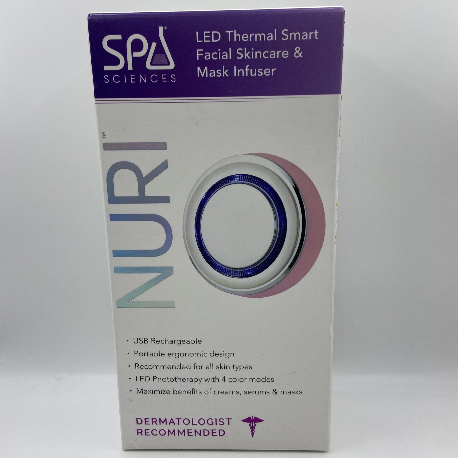 Spa Sciences NURI – LED Thermal Smart Facial Skincare & Mask Infuser