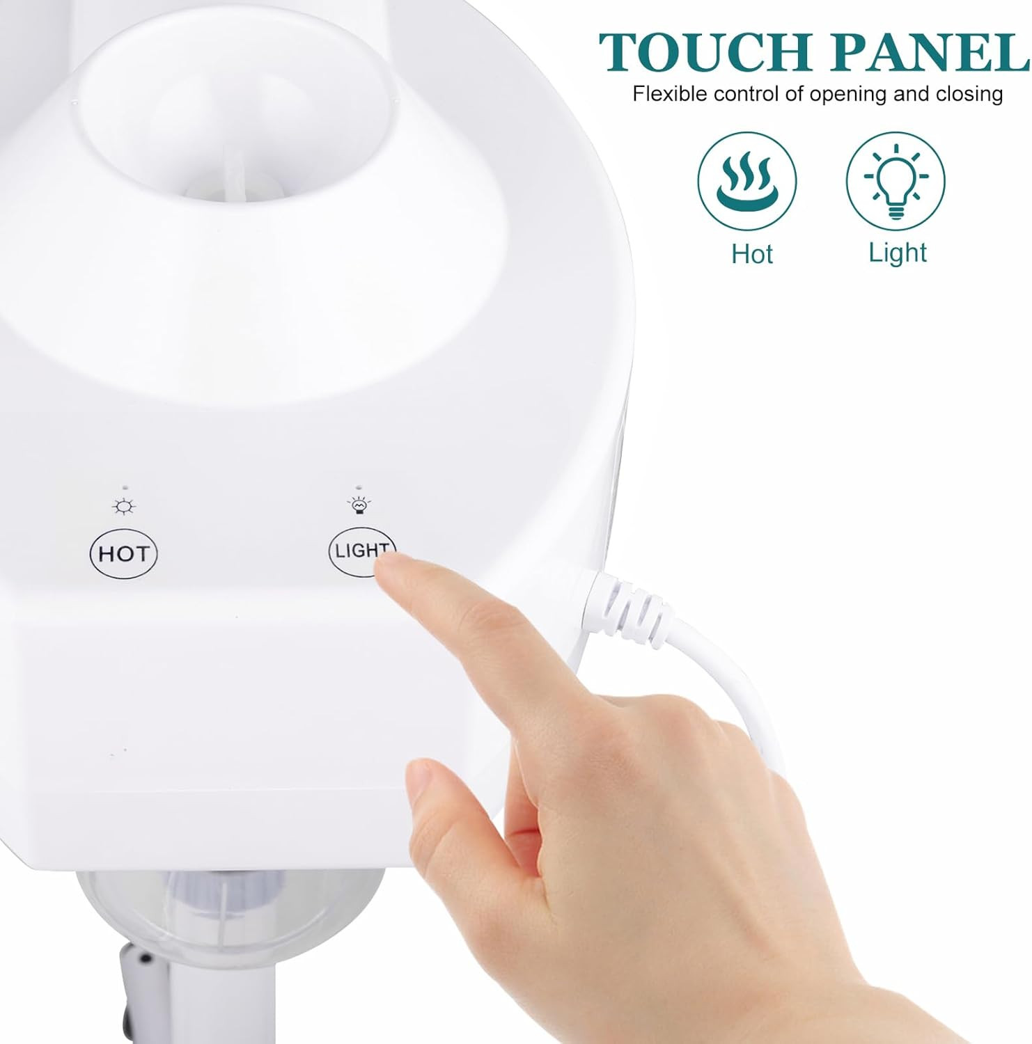 Professional Facial Steamer with Touch Screen, Esthetician Steamer Humidifier Fa