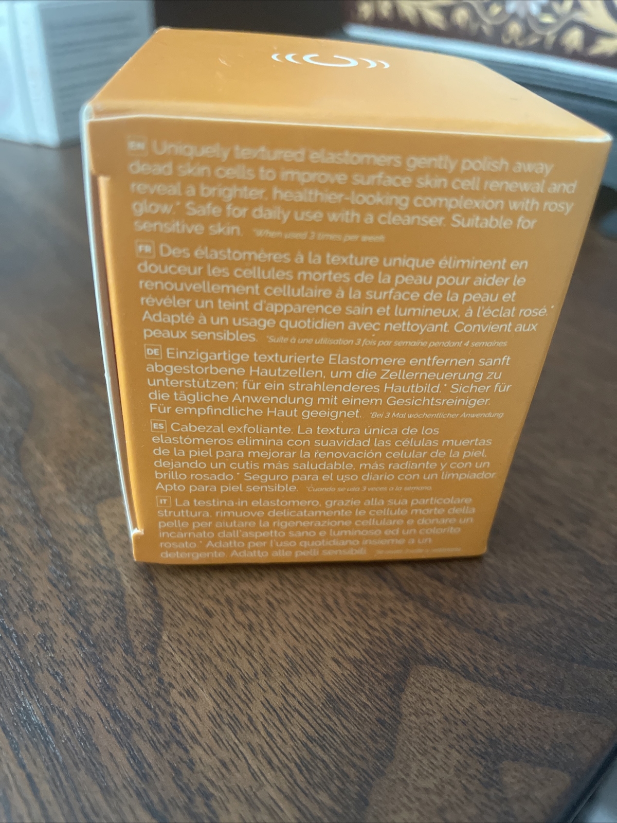 Clarisonic Sonic Exfoliator Retexture Refresh Replacement Brush Head Orange NEW