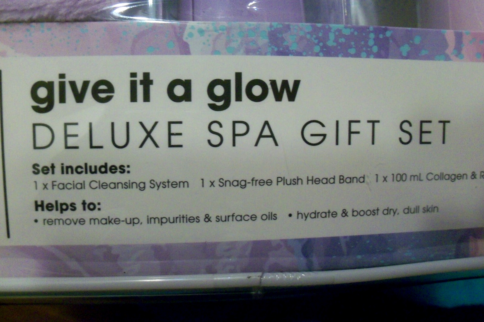 DANIELLE CREATIONS Spa Gift Set-4 Piece-Face Glow/ Hydrate/Plump/Cleans-Collagen