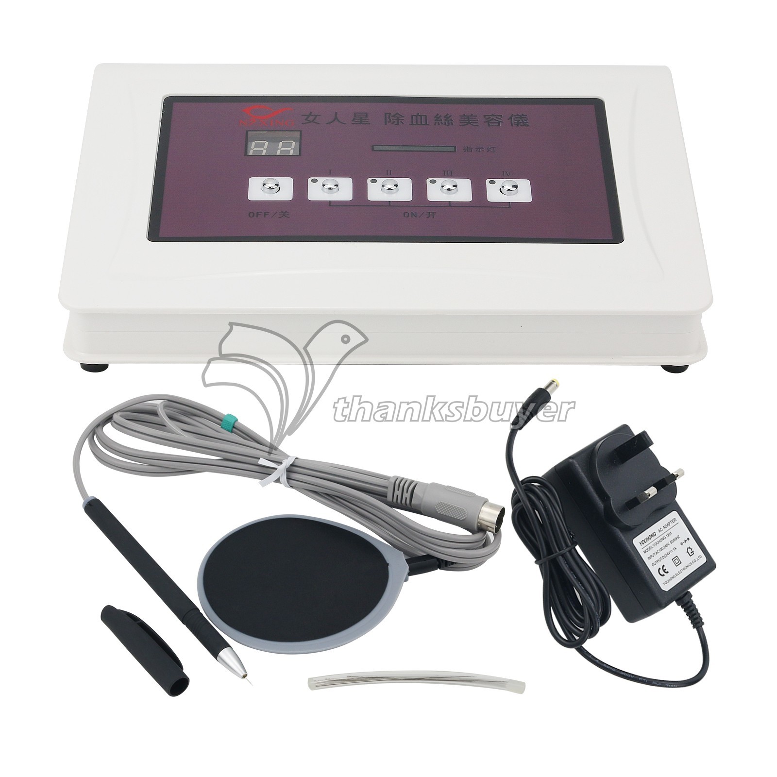 High-Frequency Spider Vein Removal Device Skincare Tool AC100-240V f/ Beauty 36W