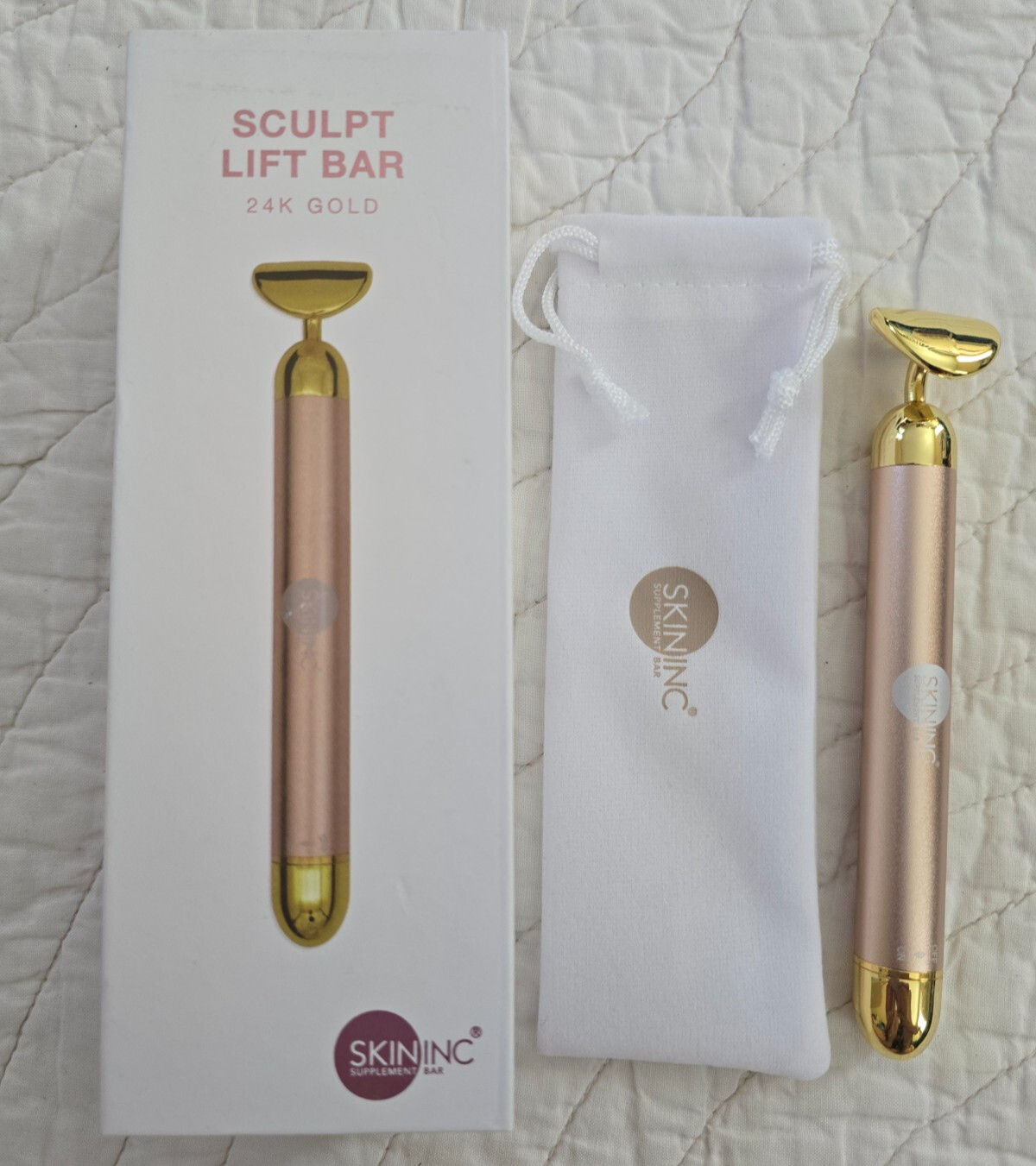 NEW Skin Inc Supplement Bar SCULPT LIFT BAR 24K GOLD Facial Massager