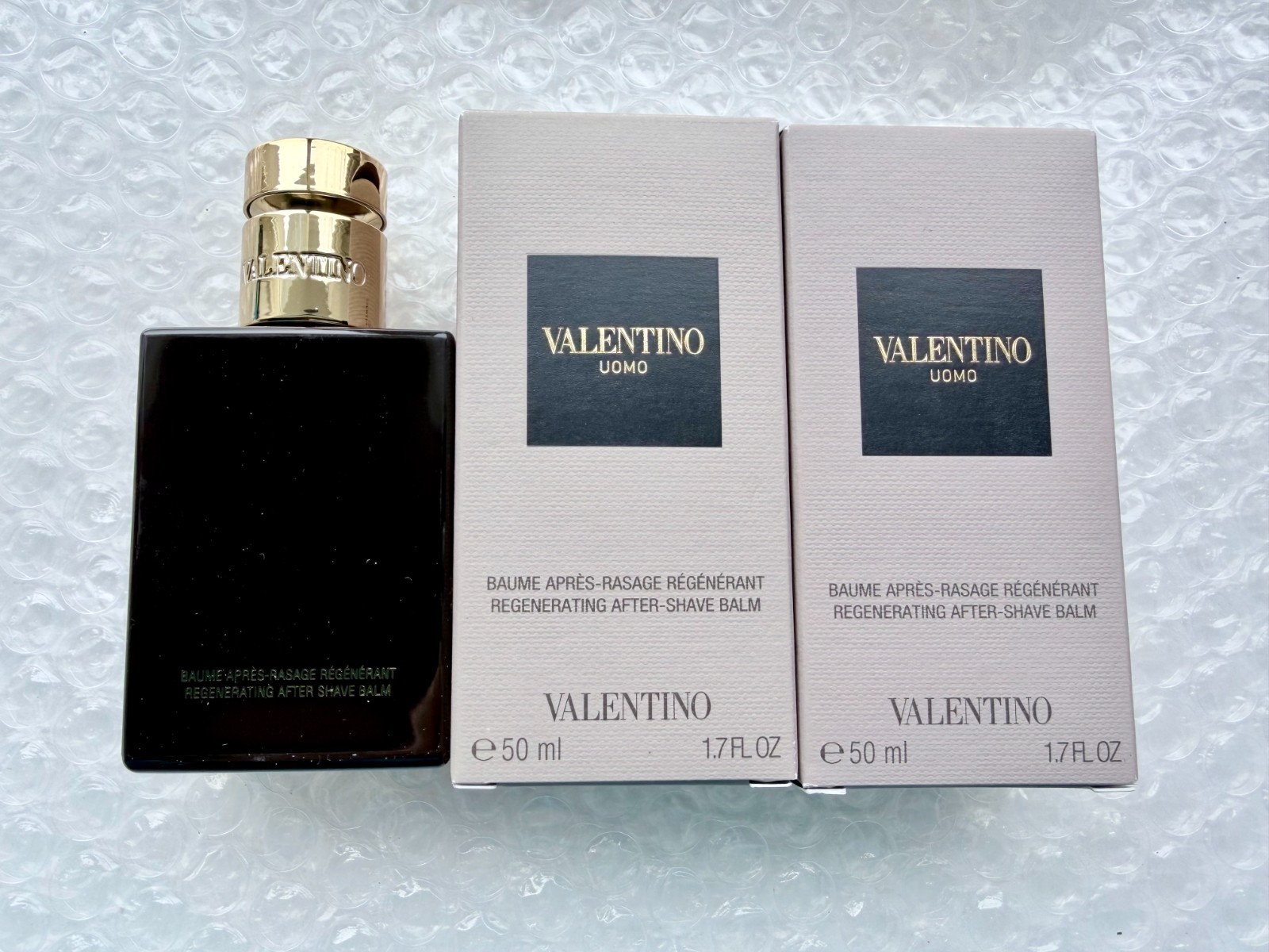 2 x Valentino Uomo After Shave Balm 1.7oz Each / 3.4oz Total New In Box