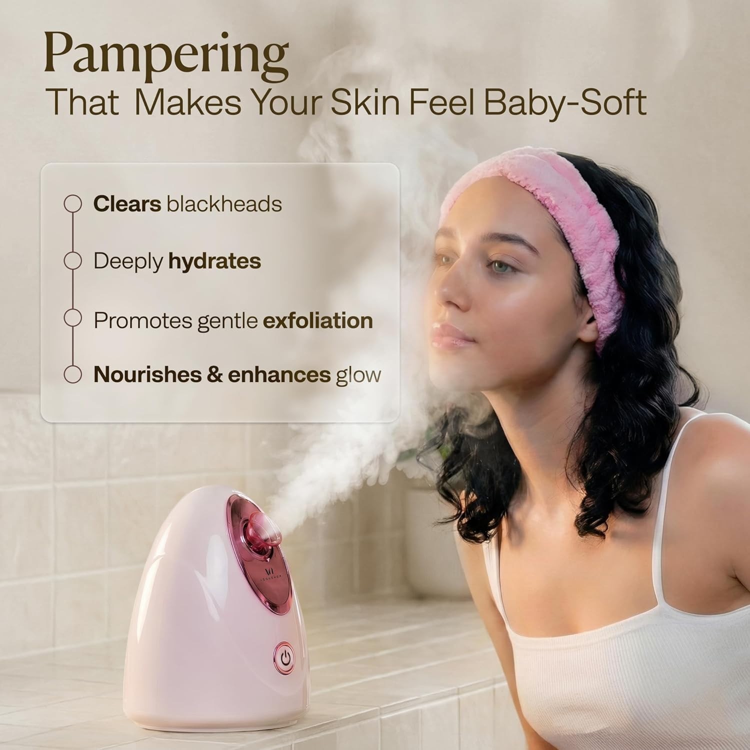Facial Steamer Spa Kit with Complimentary 15 Skin Care Tools | Face Steamer f…