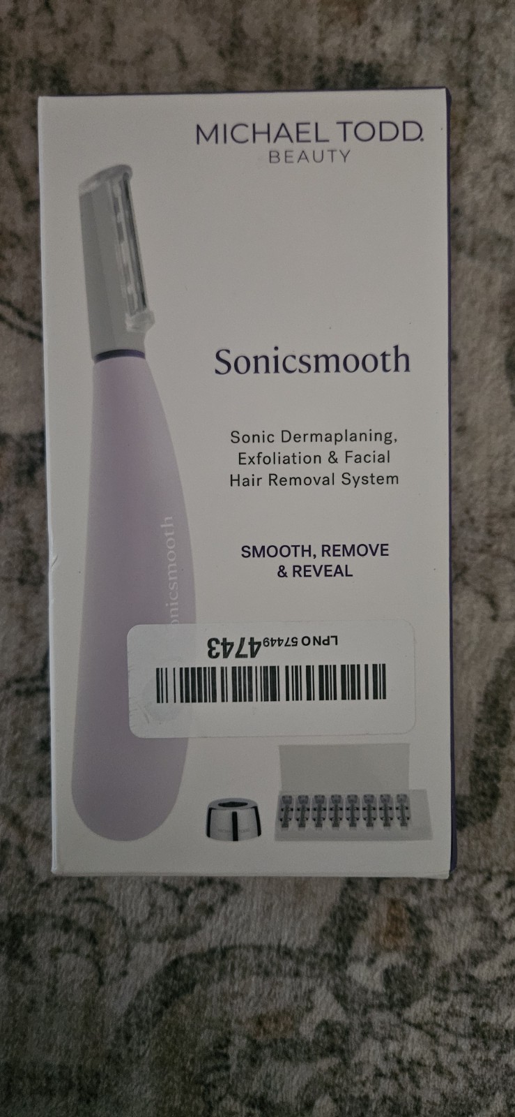Michael Todd Beauty Sonicsmooth Dermaplaning USB Rechargeable Purple
