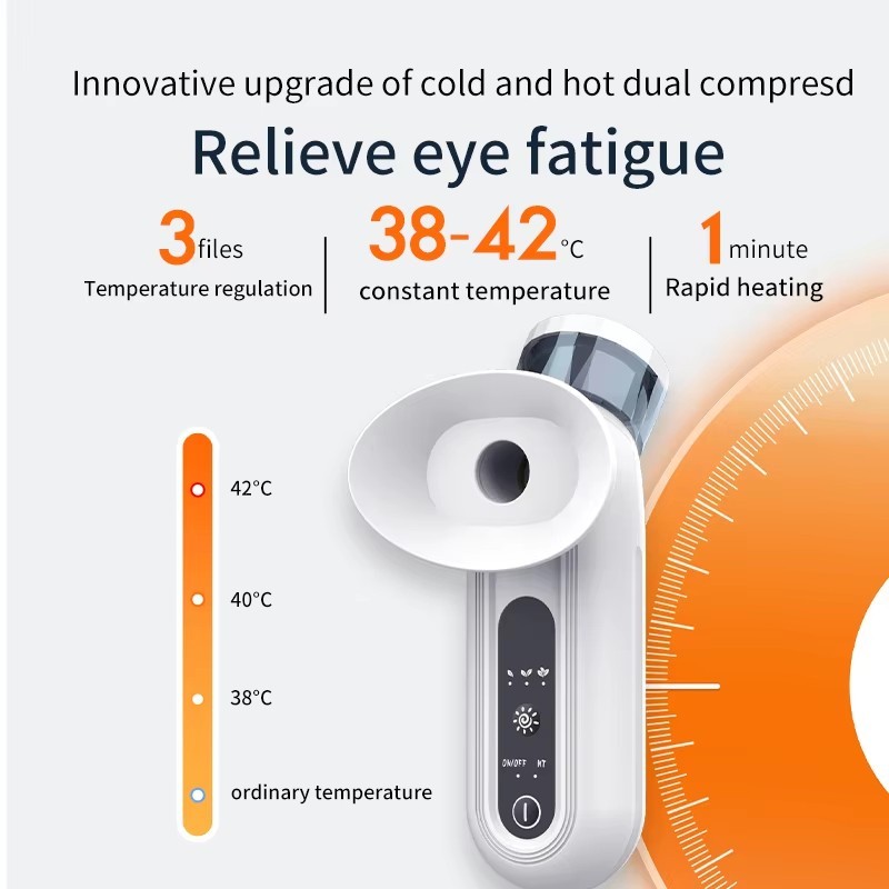 Electric Eye Massager Nano Steam Hot Compress Spray for Fatigue Relief