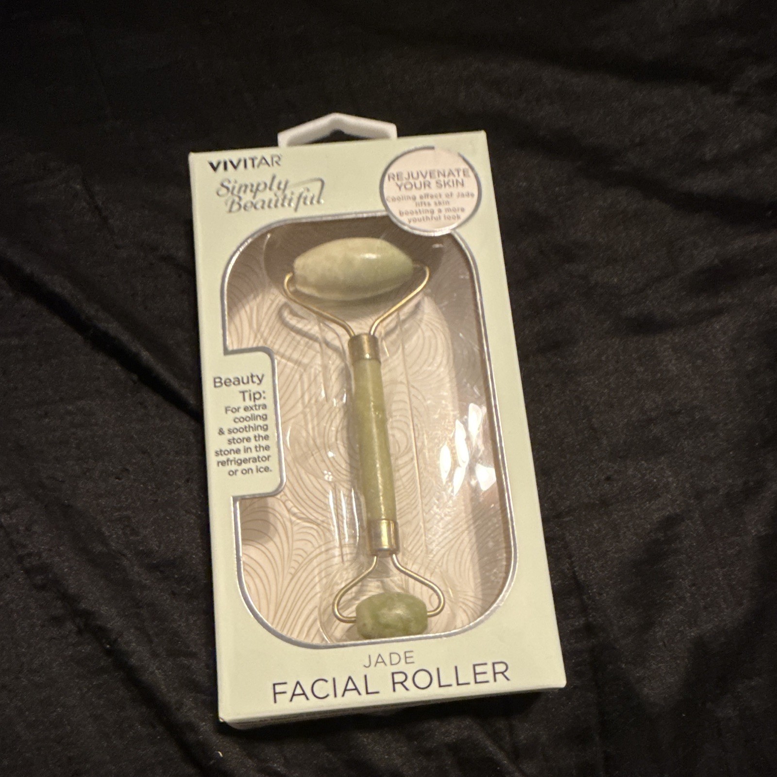 Vivitar Simply Beautiful Jade Facial Roller Facial Massager, Green