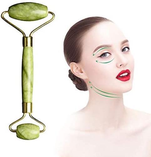 Jade Roller for Face pack of 3 Real Jade Natural Anti-Aging Face Roller for Eye