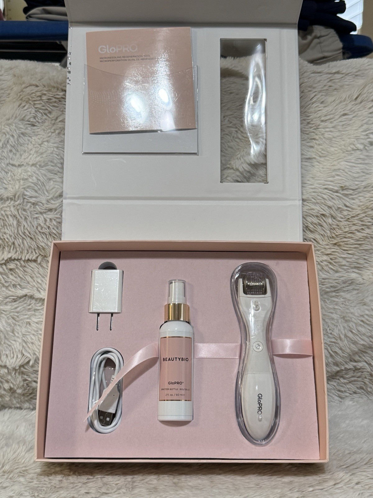 BeautyBioscience Classic White GloPRO Tool with Nightly Peptide Serum