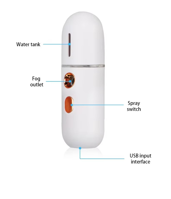 USB Nano Mister Mist Spray Machine Moisturizing Atomization Sprayer Ship to US
