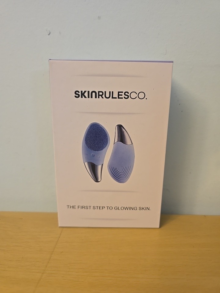 SkinRulesCo Sonic Facial Cleansing Brush Silicone Face Scrubber Rechargeable