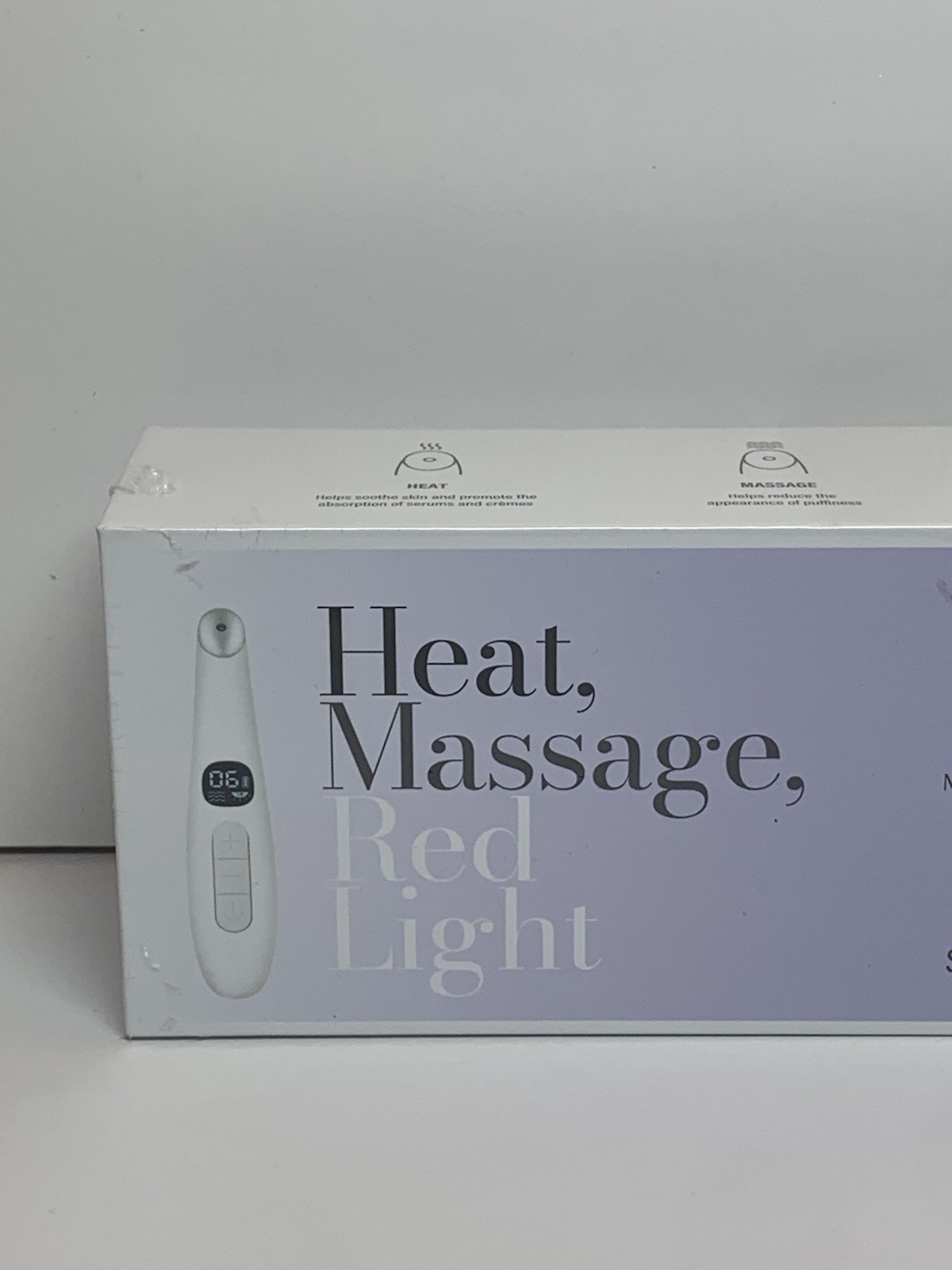 Meaningful Beauty Skin Renewing Facial Tool ~ Heat Massage, Red Light ~ Sealed