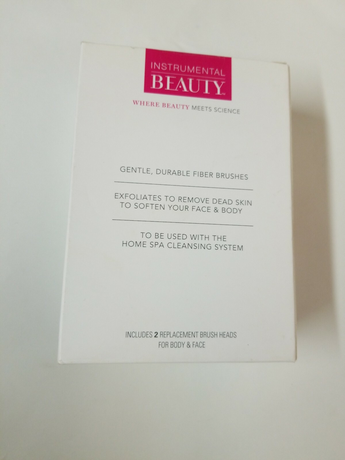 Instrumental Beauty 2 Brush Heads 1 Body 1 Facial For Home Spa Cleansing System