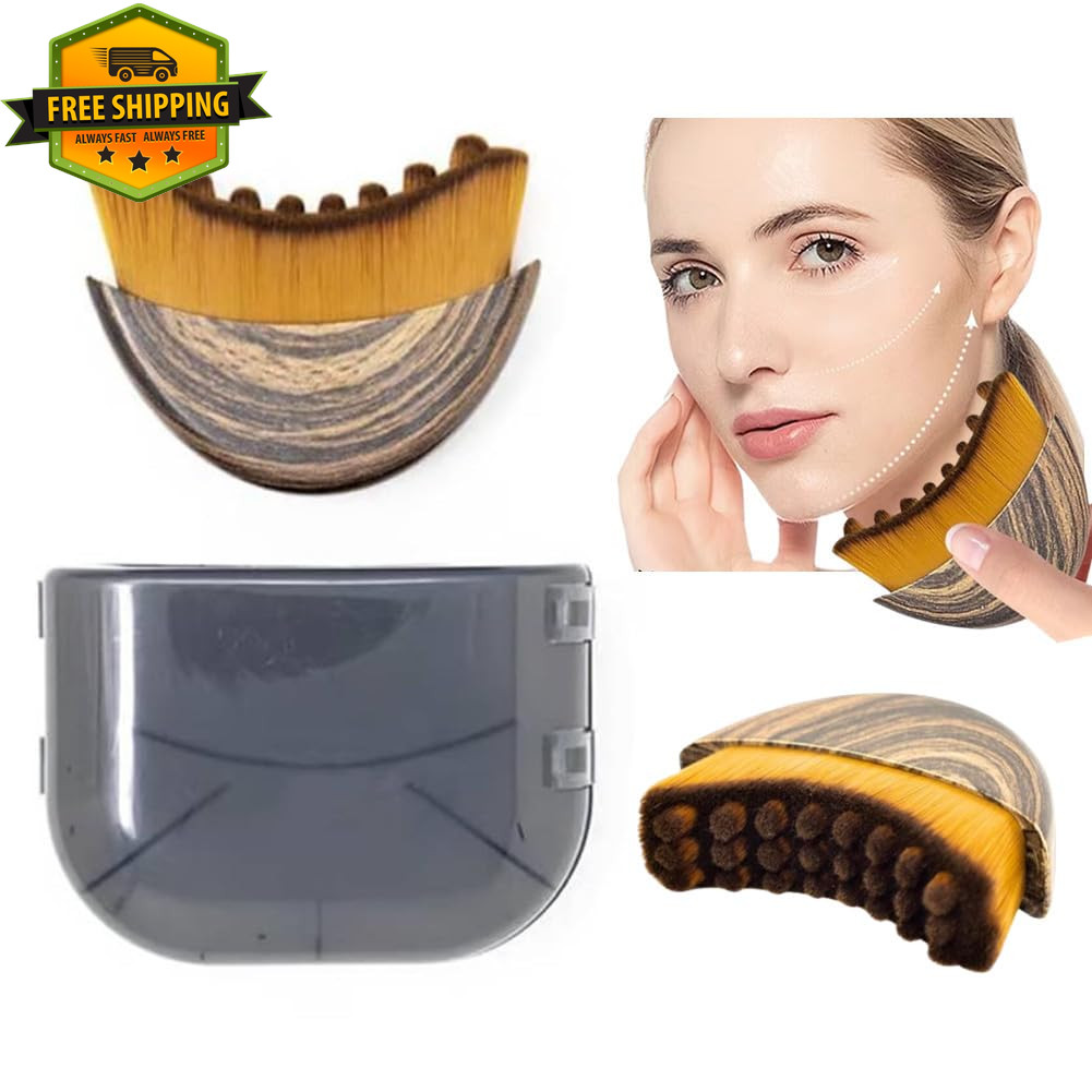 Lymphatic Contour Face Brush Anti Puffiness Sculpting Lift Glow Massage Tool