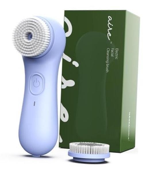 NågraCoola Electric Facial Cleansing Brush – Rechargeable Waterproof Light Blue