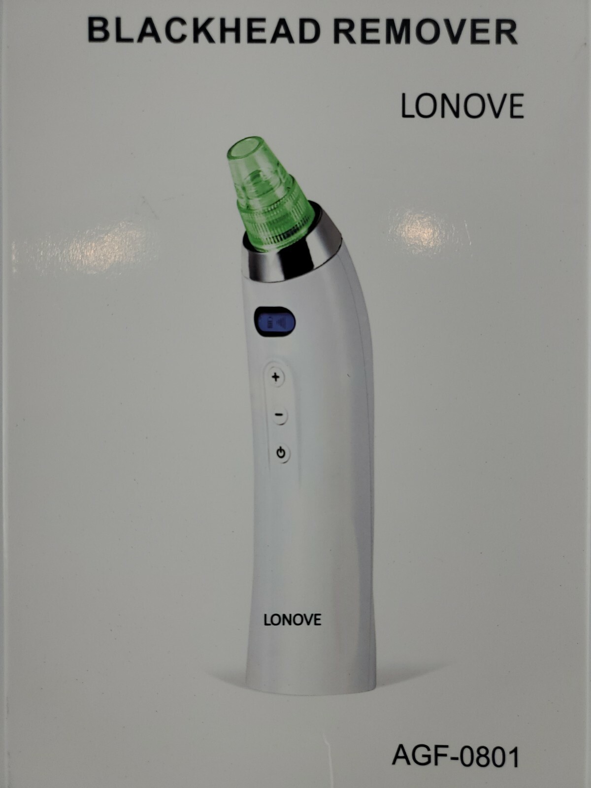 LONOVE AGF-0801 Rechargeable Blackhead Extractor – White – Open Box