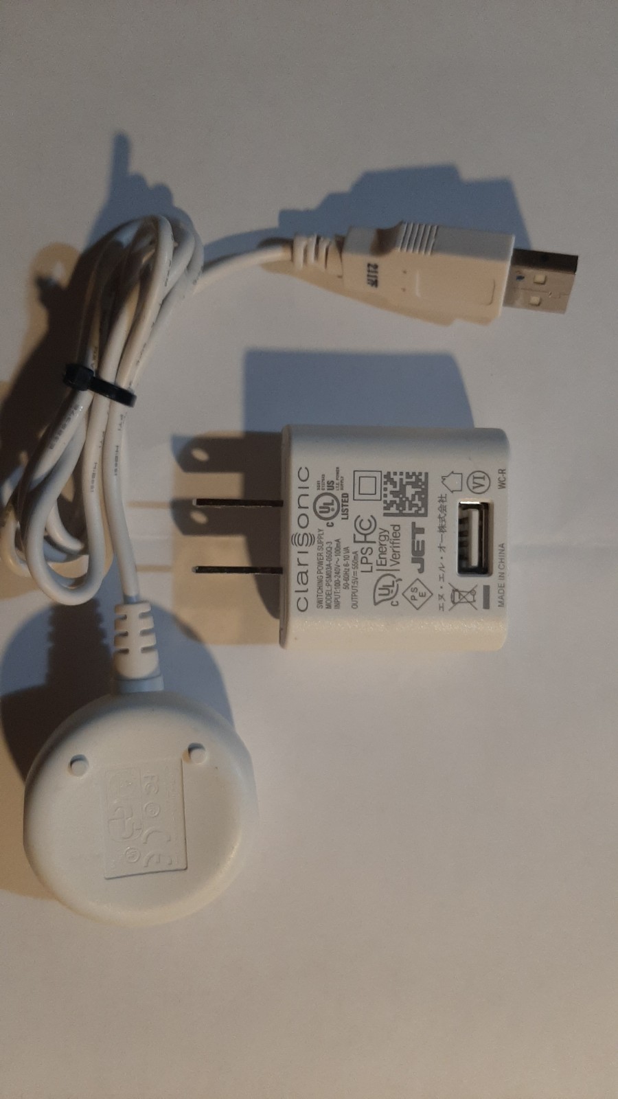 AC USB Power Adapter/Charger for Clarisonic Mia 1 & 2 550mA 5V