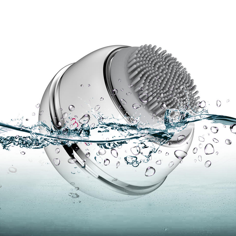 Luxury facial beauty cleanser soft silicone head double sided