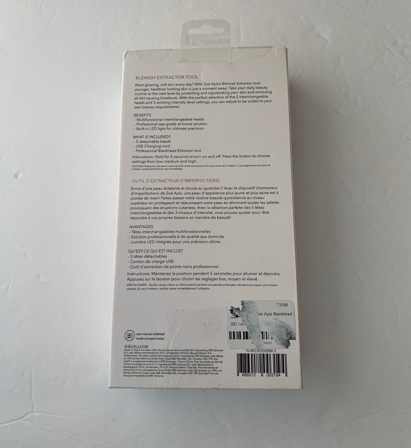 Blemish & Blackheads Extractor Tool Zoe Ayla NWT