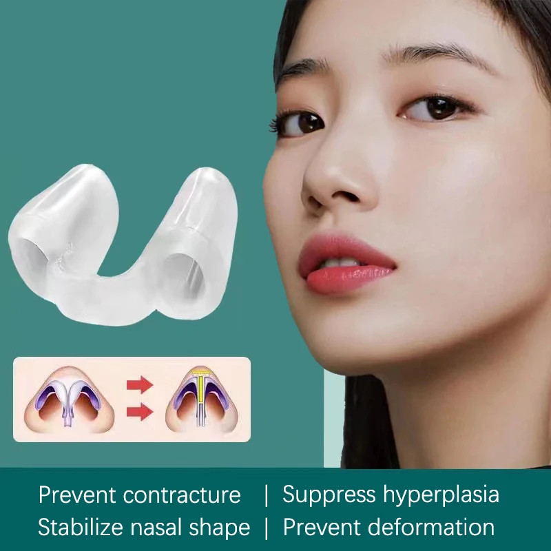 1Pc Rhinoplasty Nostril Support Postoperative Silicone Shaping Mold Crooked Nose
