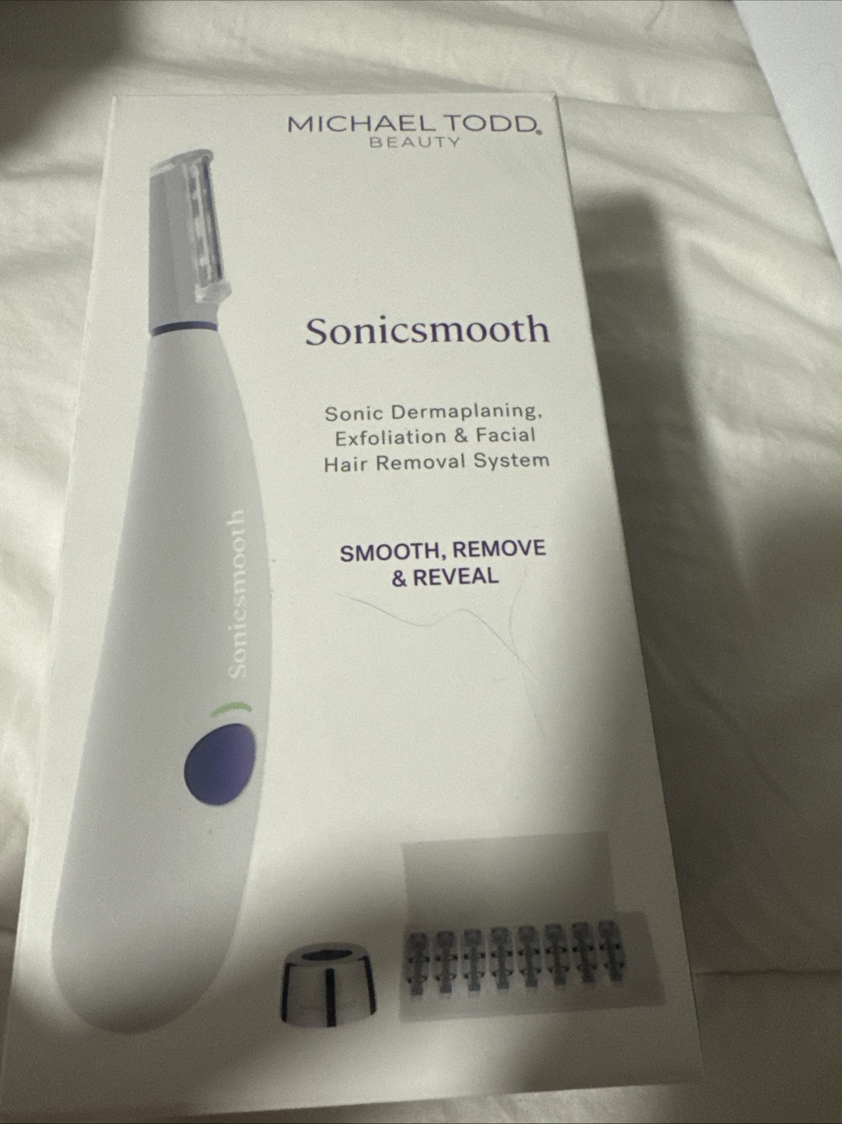 MICHAEL TODD Beauty – Sonicsmooth Dermaplaning System – White *Open-box*