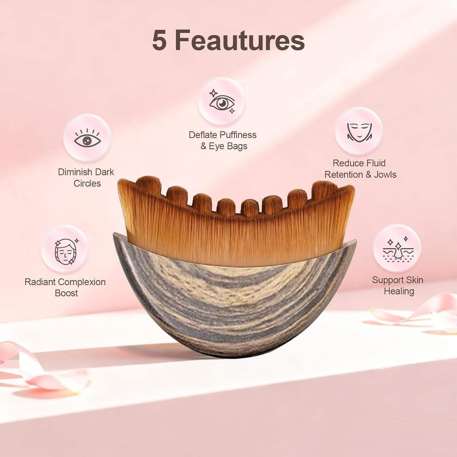 Lymphatic Contour Face Tool, Facial Massager for Jawline and Contour Care, Fa…