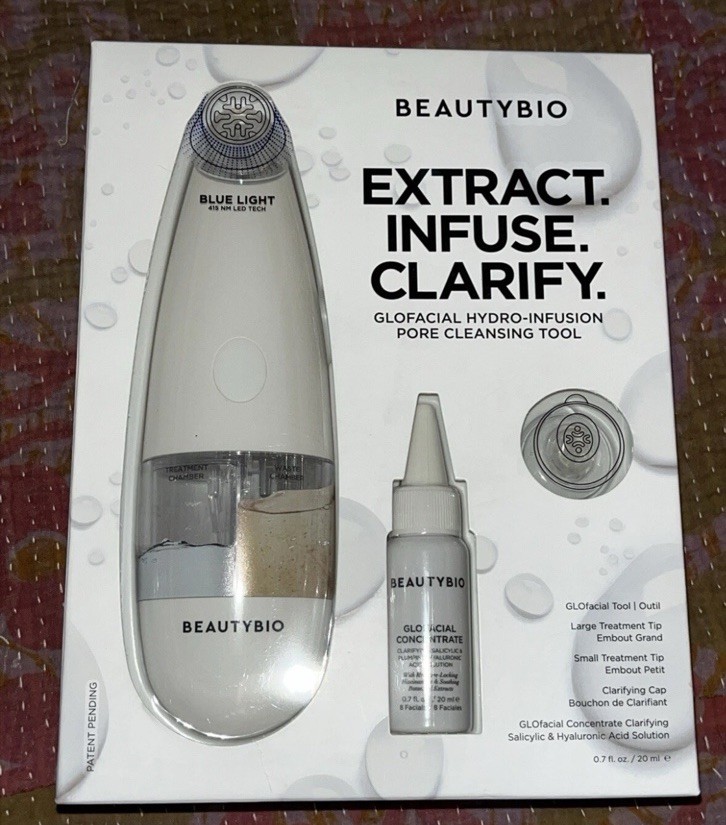 BeautyBio GLOfacial Hydro-Infusion Pore Cleansing Extracting Tool NEW
