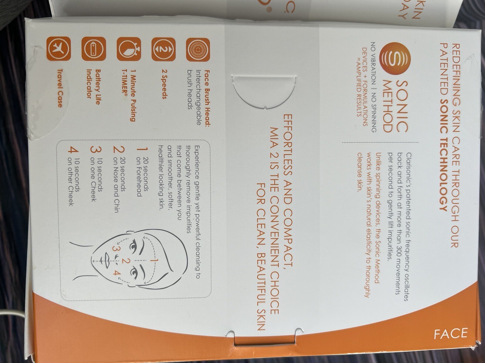 Clarisonic MIA 2 Blue with ONE acne brush head!