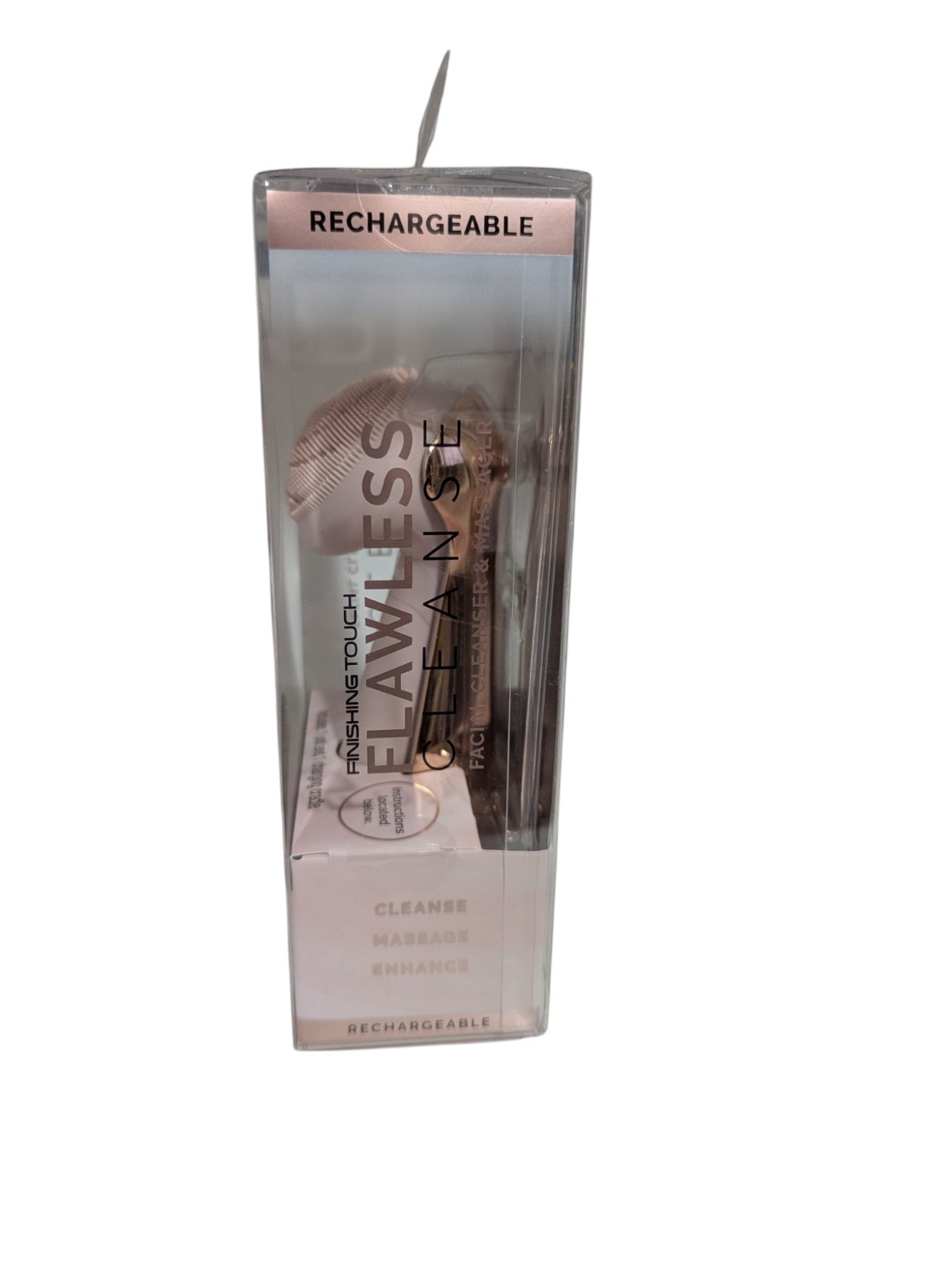 Finishing Touch Flawless Cleanse Massager Rechargeable 4 Modes NEW