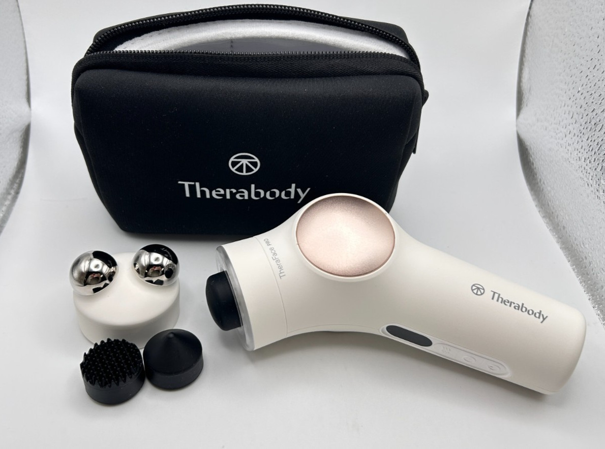 TheraBody Massage TheraFace Pro 4-in-1 Handheld Skincare Device in Box