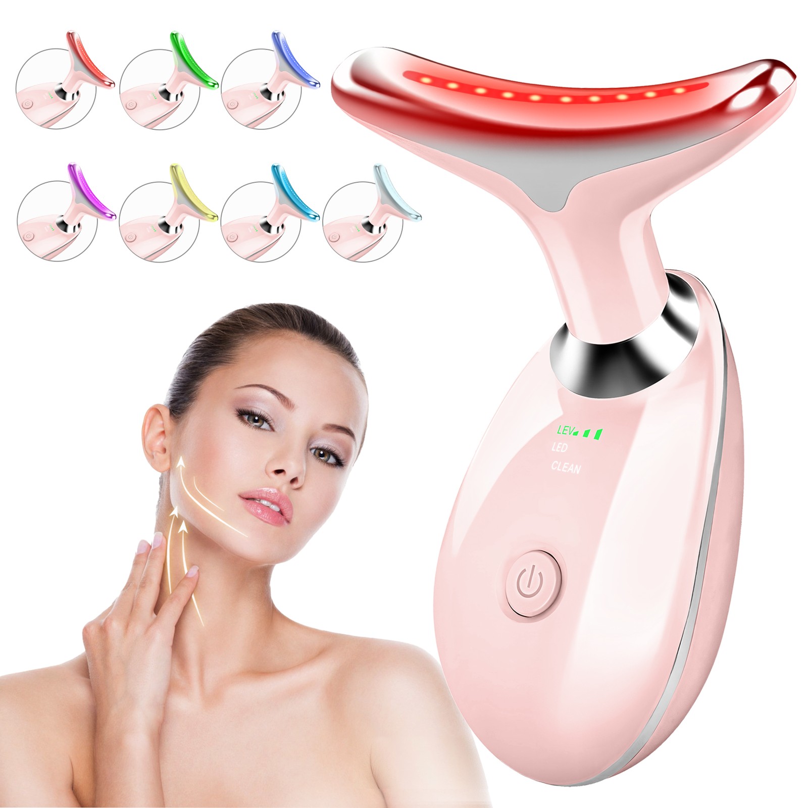Revitalizing LED & Microcurrent Facelift Massage for Face & Neck