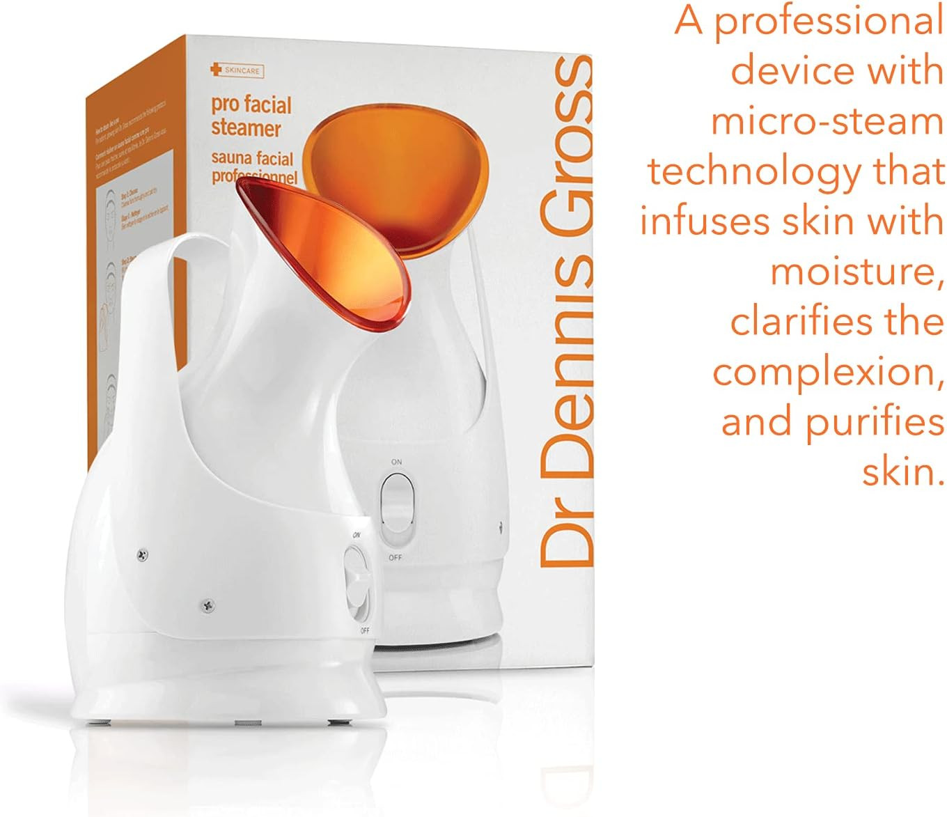Dr. Dennis Gross Pro Facial Steamer for Facial Deep Cleaning: Infuse Skin with H