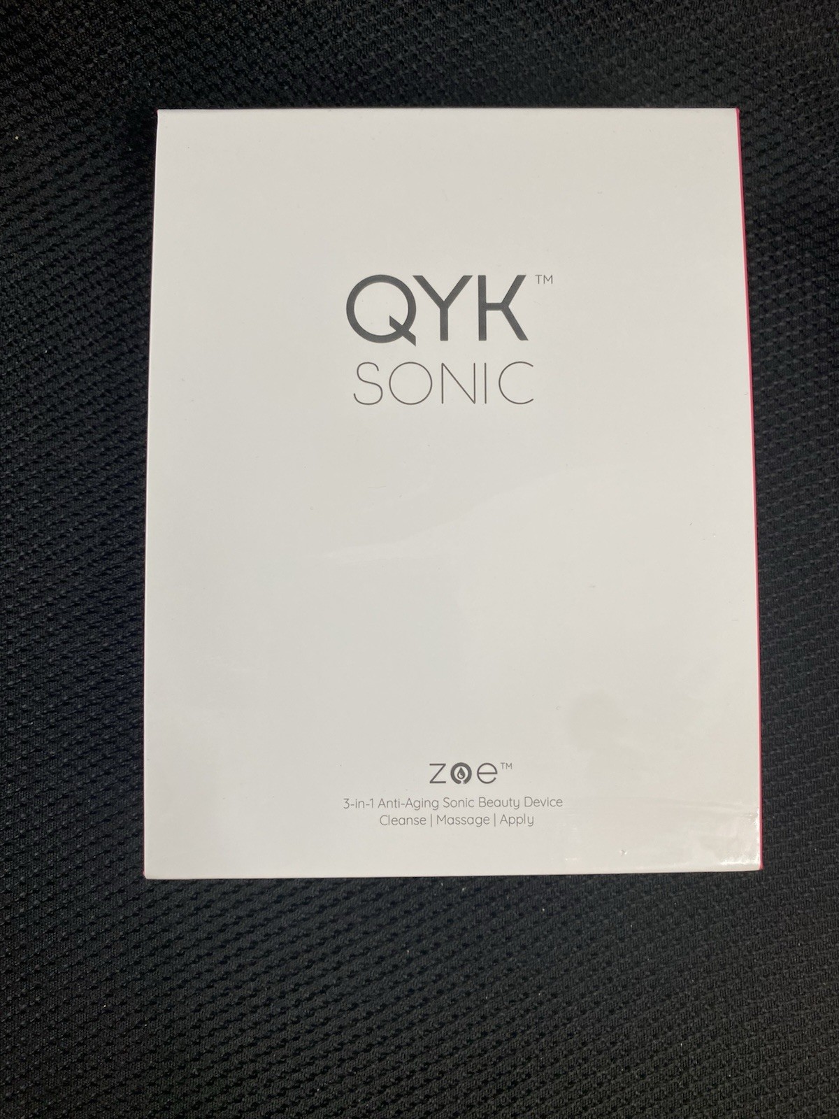 QYK Sonic 3-in-1 Anti-Aging Beauty Device Cleanse Massage Apply *New In Box*