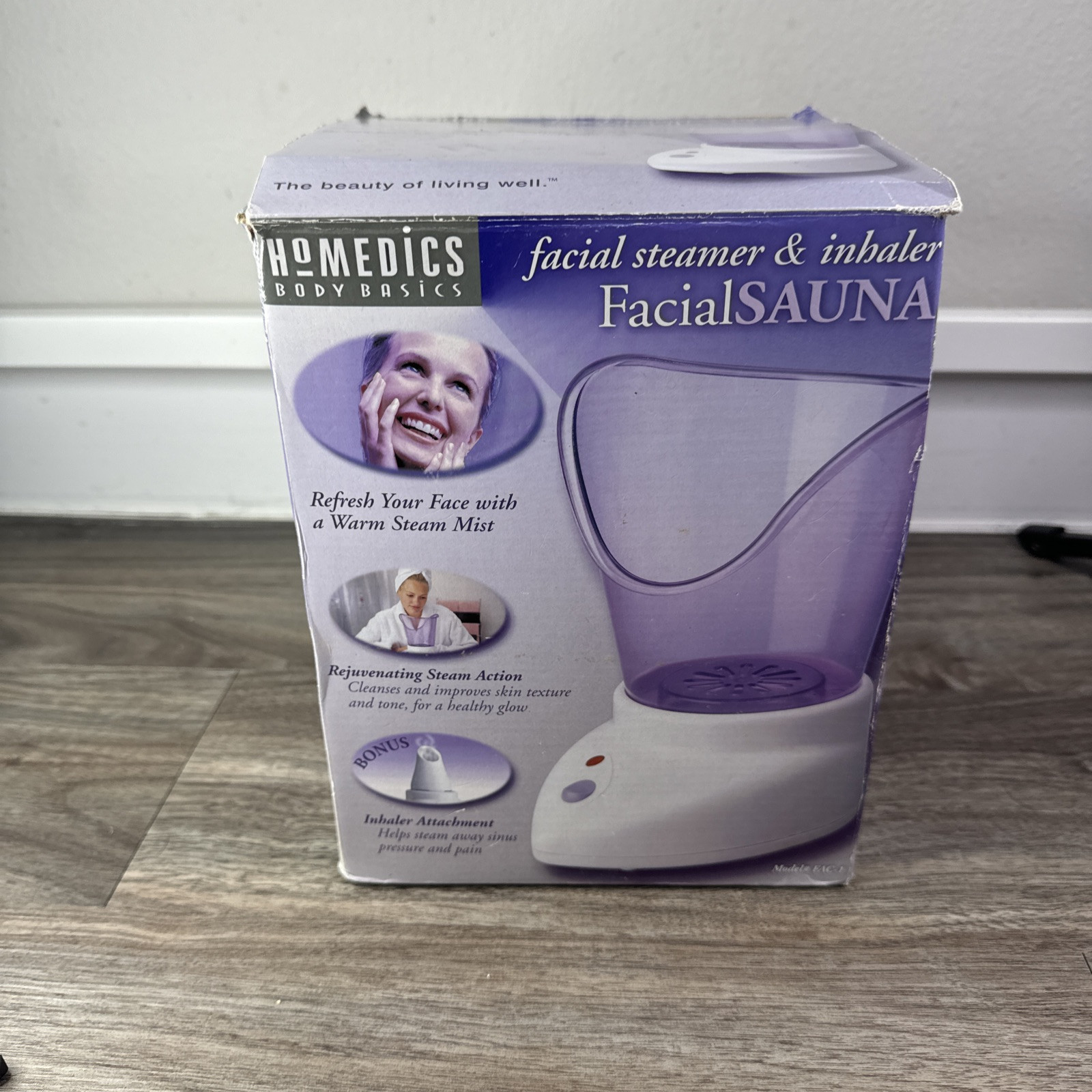NEW Homedics FAC-1 Body Basics Facial Sauna Steamer Inhaler Sinus Skin Care
