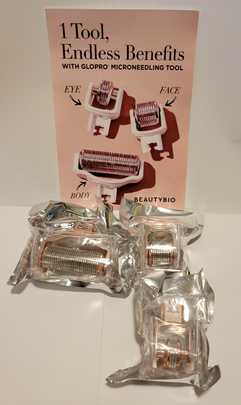 BeautyBio GloPRO Face, Eye & Body Roller Attachment Head Rose Gold Brand New